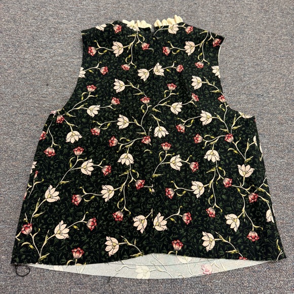 TOPSHOP Floral High Neck Tank Top Size 4 - Picture 6 of 6